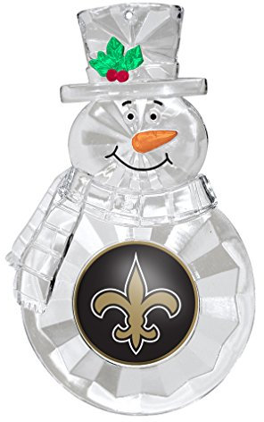Boelter Brands NFL Unisex NFL Glasfenster Ornament, weiß, 11,4 cm
