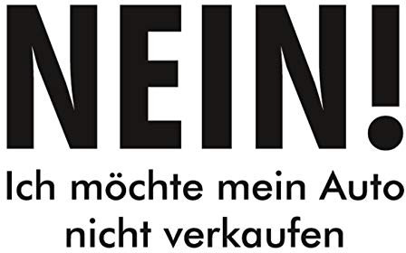 Spaß Kostet wetterfester Aufkleber Nein, ich möchte Mein Auto