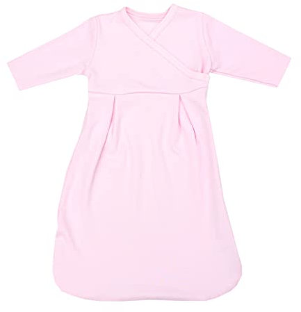 TupTam Langarm Innenschlafsack – Baby Schlafsack mit Ärmeln, Ganzjahresschlafsack aus Baumwoll-Jersey – Unisex, Farbe: Rosa, Größe: 50-56
