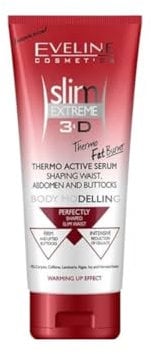 Eveline Cosmetics Slim Extreme 4D Siero Snellente Termoattivo Anti-Cellulite - Formula Avanzata Brucia Grassi con Caffeina e Centella Asiatica, 250 ml
