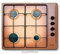 Glem GTL64TF Incasso Gas Marrone