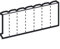 Obturateur 18 modules - Blanc