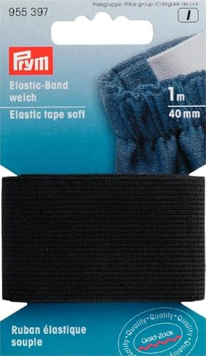 Prym Elastic-Band weich 40 mm schwarz