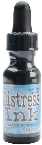 Ranger Distress Pad Re-Inker .5oz-Salty Ocean,