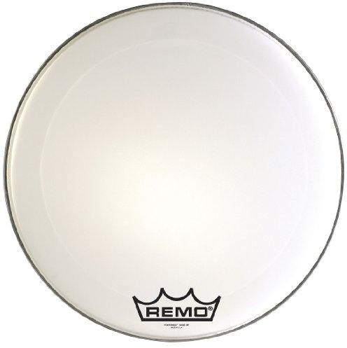 Remo PowerMax 2 PM-2018-MP 18 Marching Bass Drum Head, UItra White Crimplock