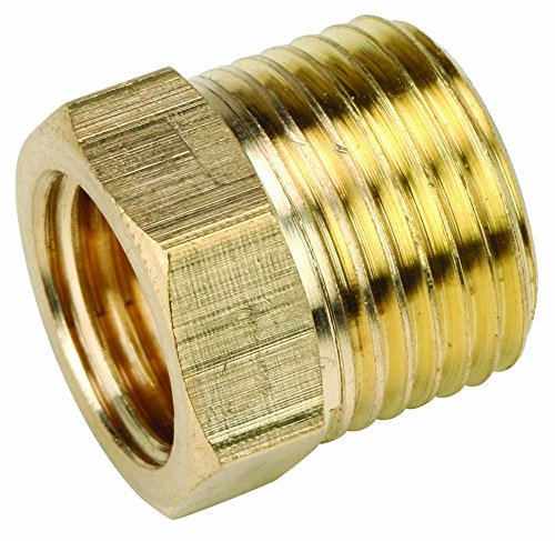 Brass Male 3/8 x 1/4 BSP - Male x Female Reducing Bush Adapter Thread Reducer