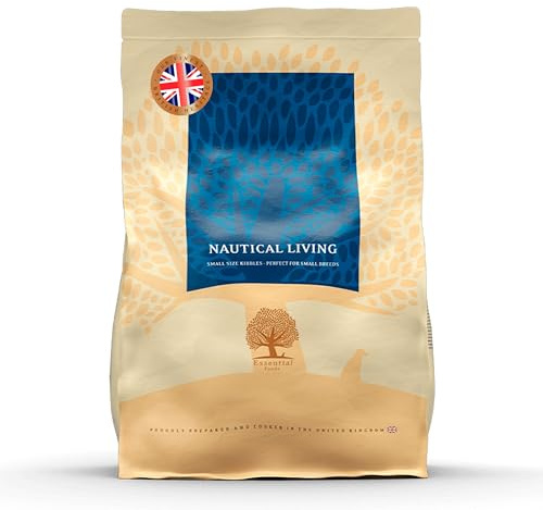 Essential Nautical Living 2,5 kg | Lachs, Forelle & Kabeljau | Getreidefrei Hundefutter für kleine Hunde | hoher Fischanteil mit natürlichem Gehalt an Omega-3-Fettsäuren | nach dem BOF-Prinzip