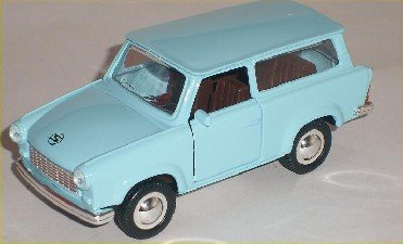 Welly Trabant Trabbi Trabi Kombi Hell Blau Blue Ca 1/43 1/36-1/46 Modellauto Modell Auto