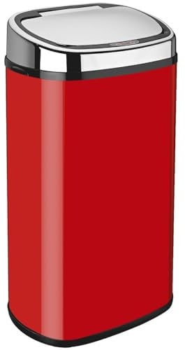 58L Red Auto Sensor Kitchen Waste Dust Bin Automatic Motor