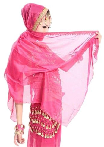 Best Dance Damen-Bauchtanz-Kostüm, Chiffon-Schleier