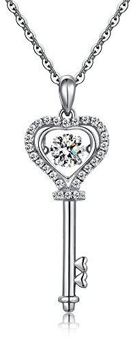 jiamiaoi Collier femme argent Pendentif croix femme argent Pendentif femme argent avce diamant Pendentif fleur de rose Collier croix femme argent pour femmes et filles