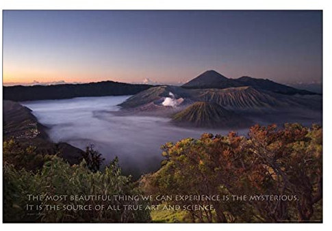 Close Up Vulkan Landschaft Poster The Most Beautiful Thing. (91,5cm x 61cm)