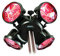 La Hacienda Heatmaster Popular U3-R20 - Parasoll Tripod Mounted - Short Wave Infrared - 1800w,Black