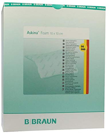 ASKINA Foam hyd.Wundaufl.10x10 cm ster.n.haft. 10 St