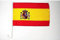 AZ FLAG - Autofahne Spanien - 45x30 cm - Spanische Autoflagge 30 x 45 Cm - Auto Flaggen