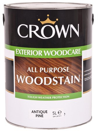 Crown Exterior All Purpose Woodstain - 5L - Antique Pine