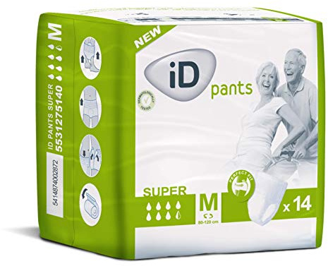 ID Expert Disposable Super Incontinence Pads - Medium (80-120 cm)