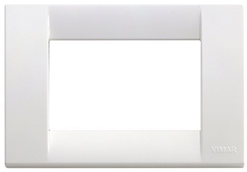 Vimar serie idea - Placa classica 3 módulo plastico blanco brillante