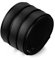 JewelryWe Schmuck Biker Herren Lederarmband, Punk Rock Stil Niet breit Leder Armband, Partnerarmband Armreif 22cm Breite 5,2cm Schwarz