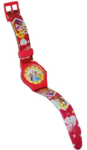 Kinderuhr - Princess + Uhrenbox/Aufbewahrungsdose - incl. Name - für Mädchen - Kinder - Kinderarmbanduhr Prinzessin Rapunzel Belle - Uhr Kinder Armbandu..