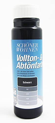 Voll- und Abtönfarbe Schwarz 125 ml