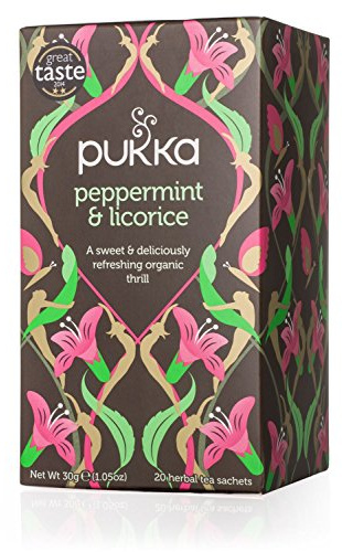 Pure Sure Herbal Infusion Peppermint Liquorice Tea 20 Tea Bags