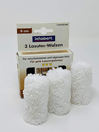 3 Lasutec-Walzen aus Microfaser, 60mm