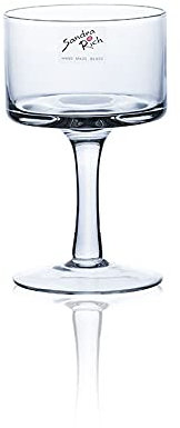 6er Set Kerzenhalter, Teelichthalter auf Fuß Glas H. 15cm D. 9cm Sandra Rich