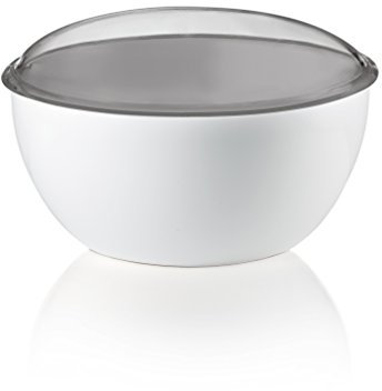 Guzzini Biscottiera Gocce, Grigio Cielo, 23 x h13 cm