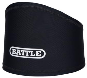 Battle Skull Wrap - Unterhelm Schweißkontrolle Stirnband - Feuchtigkeitstransportierendes Stirnband - Hochleistungszubehör für Fußball und Sportarten mit hoher Intensität, ab 8 Jahren, schwarz