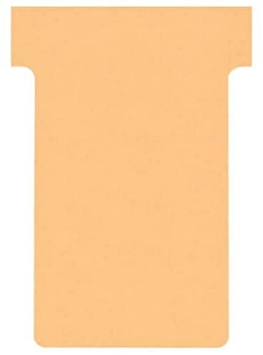 Nobo 2002011 Kartentafel Zubehör T-Karten, Größe 2, 100 Stück, beige ,