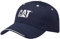 Caterpillar CAT Equipment Embroidered Navy Blue & Silver Visor Cap/Hat