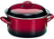 IBILI - Olla recta con tapa volcan, 16 cms, Acero esmaltado, Apto para induccion