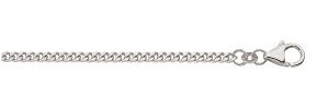 Silber Halskette Collier 925 Sterling Silber Flach Panzerkette 80 cm