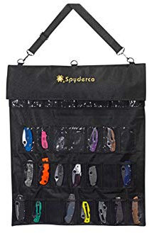 Spyderco SpyderPac - Bolsa de Almacenamiento para Cuchillos, Color Negro, 20 Unidades