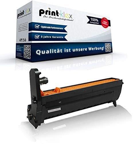 1x Print-Klex Trommeleinheit kompatibel für Oki C-610 CDN C-610 DM C-610 DN C-610 DTN C-610 N Oki C610CDN C610DM C610DN C610DTN C610N Drum Black Schwarz 44315108