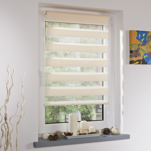 Liedeco DUO Rollo apricot | Doppel-Rollo | B 100 cm x H 160 cm