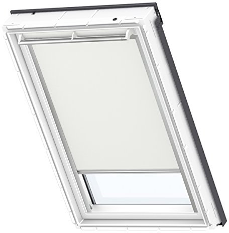 VELUX Original Verdunkelungsrollo (DKL), Silberne Seitenschienen, Y87, Uni Hellbeige