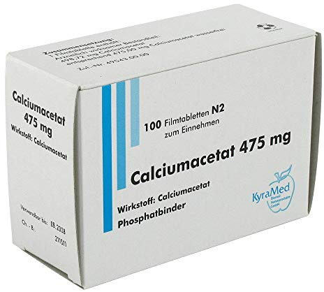 CALCIUMACETAT 475 mg Filmtabletten 100 St