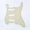 Musiclily 11 Löcher SSS Strat Pickguard Gitarre Schlagbrett für Fender American/Mexican Standard Stratocaster Modern Style E-Gitarre,3 lagig Crème