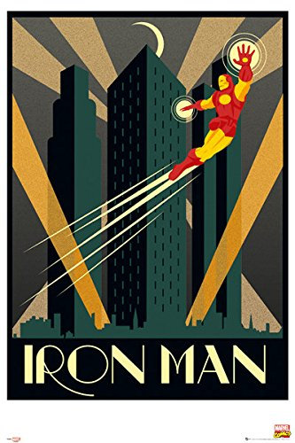 Iron Man – Iron Man Retro – 61 x 91.5 cm zeigt/Poster