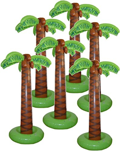 Aufblasbare Palme 6er Set Palmen