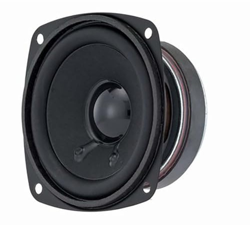Visaton VS-FRS8/4 Speakers (100 – 20,000 Hz; 93 x 93 x 40 mm, Black, Wall and Ceiling Speakers, Grid FRS 8 Grid 8 ES)