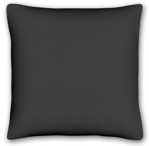 KiGATEX Kissenbezug für Dekokissen, Schwarz, 40x40cm, 100% Baumwolle | Weiche Kissenhülle für Sofa, Bett und Wohnbereich, pflegeleicht waschbar, langlebig und vielseitig kombinierbar
