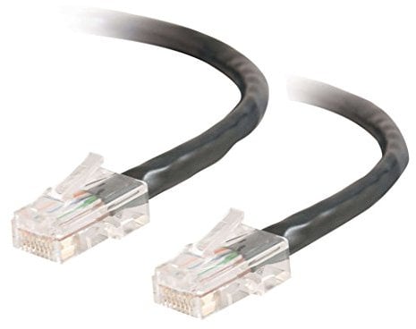 C2G Cat5e 0,5 m-Cavo Ethernet Incrociato (UTP), Cavo di Rete Patch Crossover, Colore: Nero Nero Nero 1 m