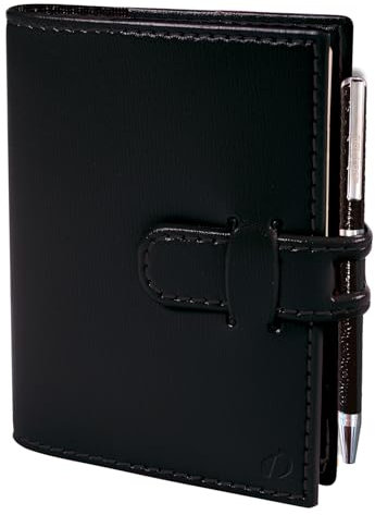 Quo Vadis - Agenda - 2026 - Mini 2 Days Prestige - 2 jours par page - Français - Soho - Noir - 12 mois de janvier à décembre - 7x10 cm - Papier ivoire