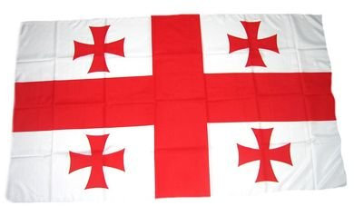 Fahne/Stockflagge Georgien 30 x 45 cm Flagge