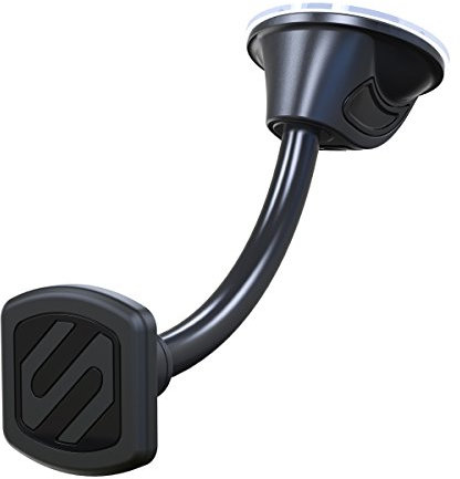 Scosche MAGWDMB MagicMount Flex Neck Suction Cup Car Phone Mount for Dashboard/Windshield, 360° Adjustable Magnetic Head, Universal Cell Phone Holder Compatible with iPhone, Samsung & All Devices