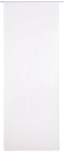 Bestlivings Flächenvorhang Blickdicht 60x245cm, Schiebegardine als Raumteiler (Weiß) mit Klettband Befestigung, Gardine Vorhang zum schieben