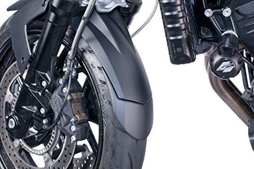 Puig 8163N Front Fender Extension extra splash protection, Black